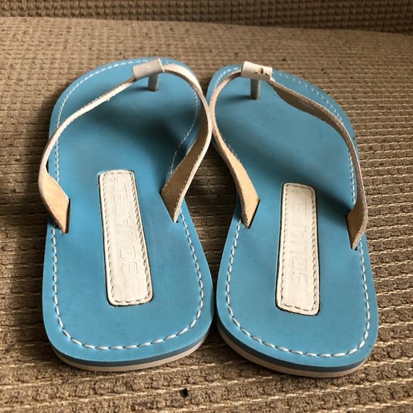 Dsquared2 Men\'s Aqua/White Leather Straps Sandals main image 13